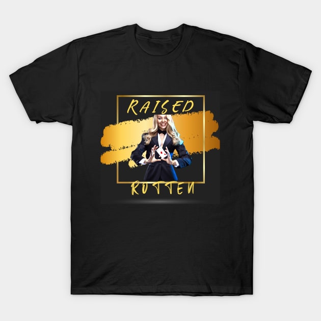 Raised Rotten (Tuxedo Girl doing card trick) T-Shirt by PersianFMts